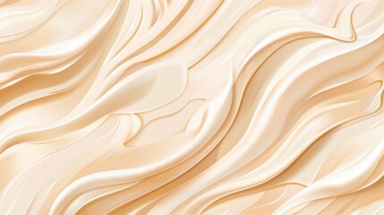 Obraz premium Abstract creamy swirls and wavy patterns resembling marble or silk fabric