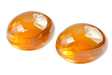 an orange and a yellow ball on a transparent background PNG image, PNG file, Generative art.