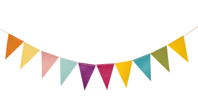 Colorful Party Bunting Decoration for Festive Events and Celebrations