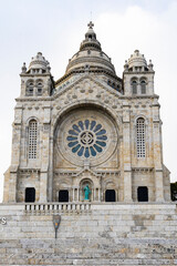Portugal, Viana do Castelo. Sanctuary of the Sacred Heart on the Monte de Luzia, Mount of Saint Lucy.