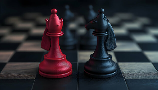 BCG Matrix in red and black color comination