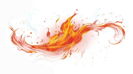 Fiery Abstract Background Red and Orange Flames Design for Branding and Marketing