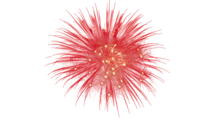 Red Fireworks Explosion Background Festive Energetic Celebration Image