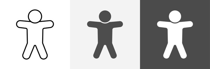 Accessibility icon set set vector art