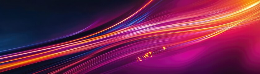  Fiber Optic Cables in Pink and Blue Glow