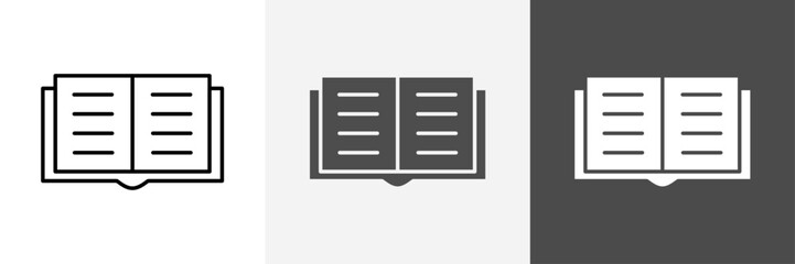 Book icon set vector art