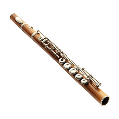 Naklejka premium Flute on white or transparent background