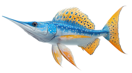 fish on white background