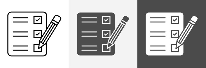 List icon set vector art