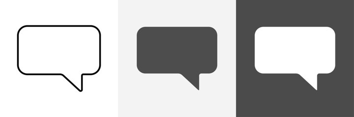 Naklejka premium Speech bubble icon set vector art