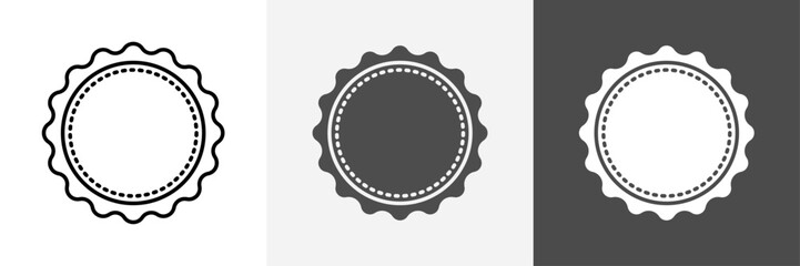 Stamp icon set vector art