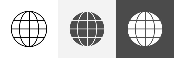 Worldwide icon set vector art