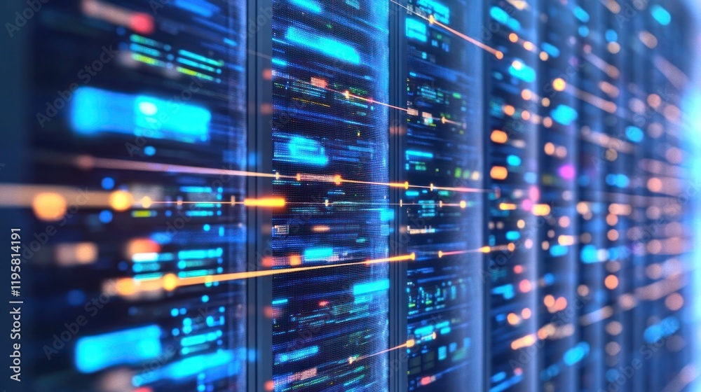 Poster Illuminated Data Servers Processing Information Rapidly