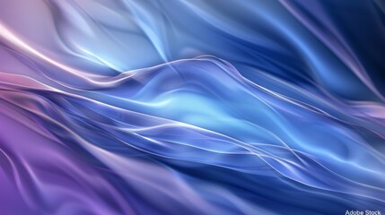 Abstract fluid iridescent holographic neon curved wave in motion colorful background 3d render. Gradient design element for backgrounds, banners, wallpapers, posters and covers