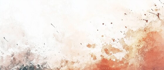 Colorful abstract watercolor banner template with expressive splashes and blank space for creative projects