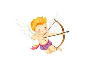 Playful Cupid Drawing