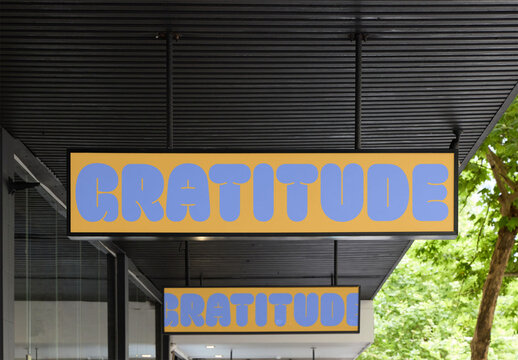 Mockup Signage Design in Sidney With Blank Panels