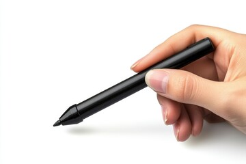 Hand draw arrow line marking with black marker isolated on white background. This has clipping path.