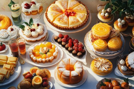 Pastelaria in Portugal  assorted Portuguese cakes and pastries