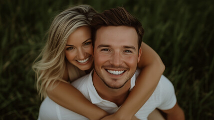 Naklejka premium portrait of a couple