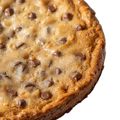a close up of a chocolate chip cookie on a transparent background PNG image, PNG file, Generative art.