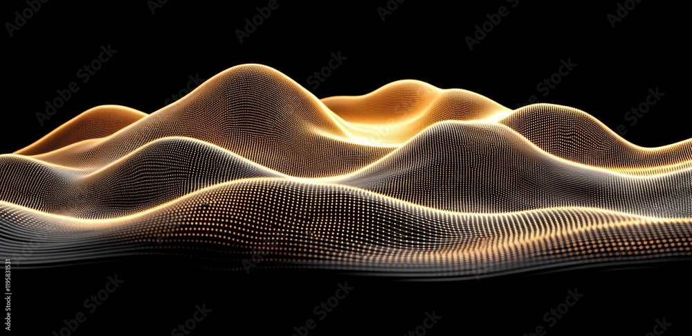 Poster blockchain 3d illustration. global network. neural networks and stock. concept of cyberspace. abstra