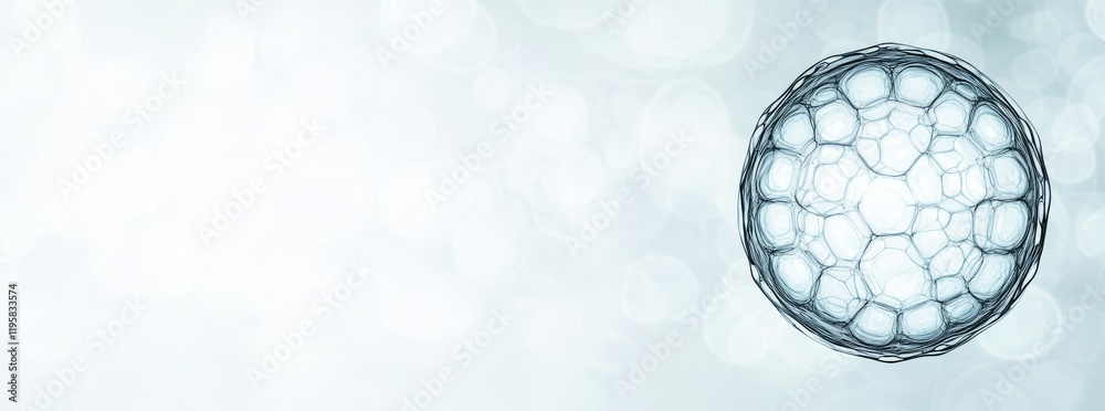 Poster a futuristic 3d rendering depicting digital nanotechnology, neural networks, a cutting-edge cryptocu
