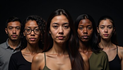 Fototapeta premium Image without racial stereotypes or discrimination