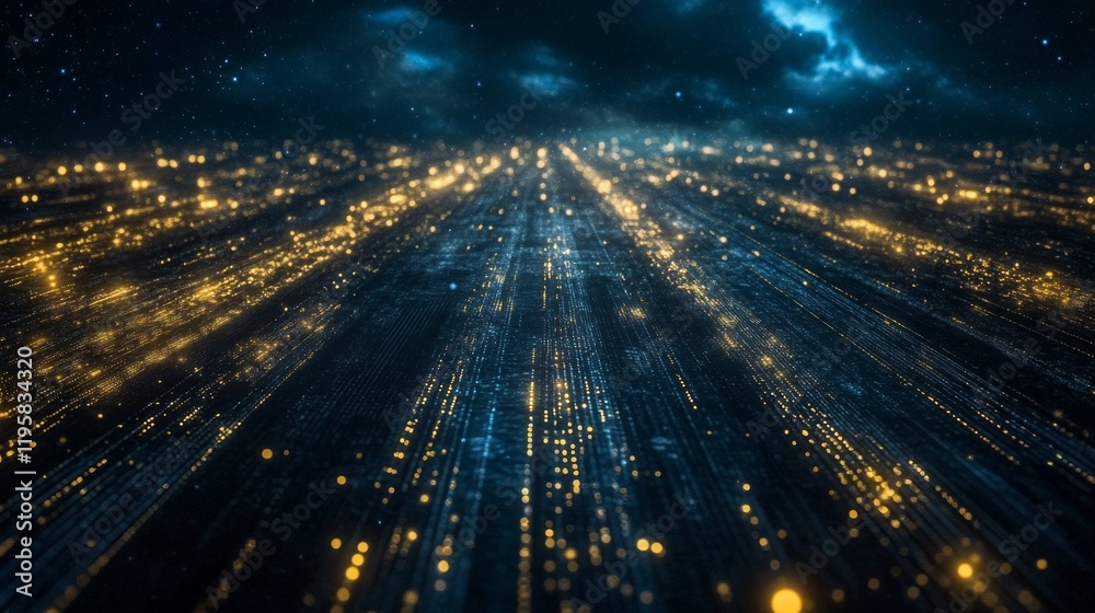 Poster a visualization of 3d neural data with cyber network particles