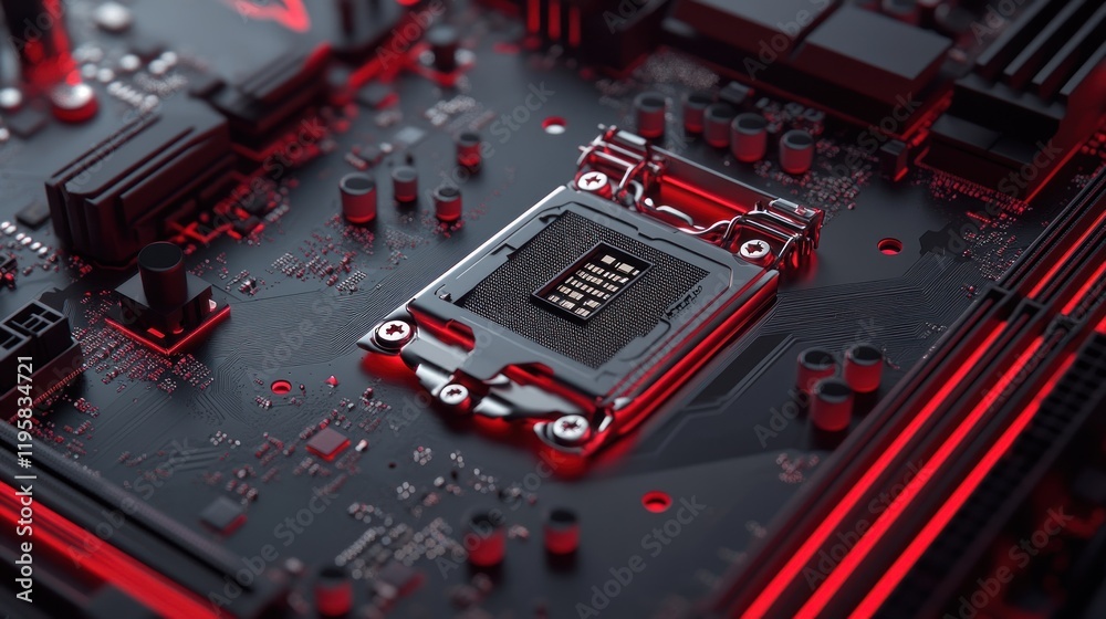 Poster Computer Motherboard Central Processing Unit Socket