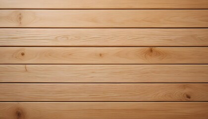 Obraz premium Close-up view of light beige wooden planks.