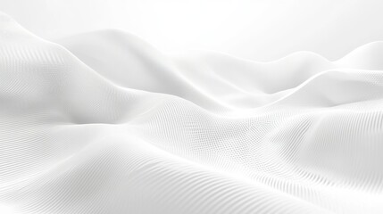 Obraz premium Abstract white installation with a sphere rolling on curved lane with soft shadows, 3d rendering illustration