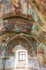 Romania, Transylvania, Sibiu county. Gothic-style Evangelical Church (1495) in the village of Cristian stands on the site of a 13th century Roman basilica. © Danita Delimont