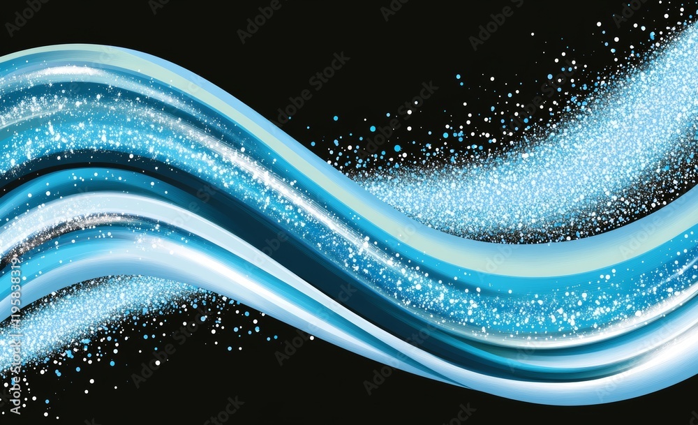 Poster data streams and flows digitally. implement big data analytics and business strategy for innovative 