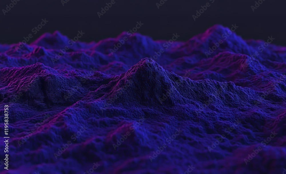 Poster digital generation, electronic field, processed data waves, big data analytics. cyberdata flow. bloc