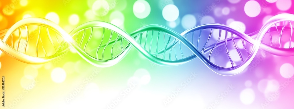 Poster gene modifications and digital medicine. studying distance learning. synthetic dna helix and biologi