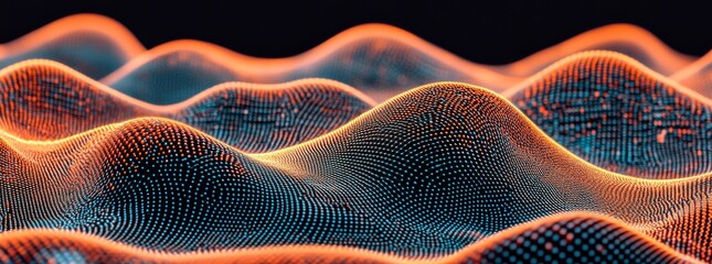 A visionary 3D illustration depicting futuristic data flow, featuring modern data transfer technology. The imagery integrates cyberpunk style, big data applications, and cybersecurity practices,