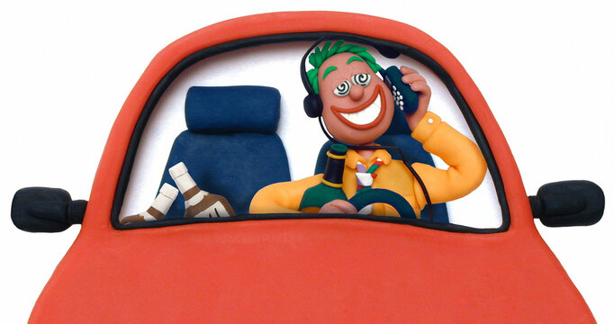 Mal conductor. Plastilina.