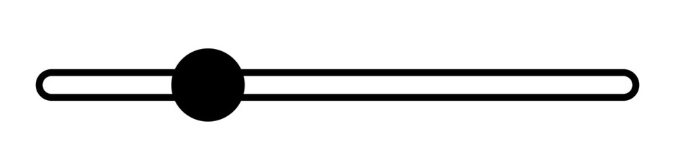 Horizontal Slider Control Icon. Slider Icon
