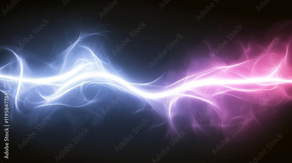 Poster a 3d illustration for business presentations includes an abstract floating form with waves and flowi