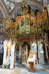 Fototapeta premium Romania, Transylvania, Bucovina, Suceava County. Eastern Orthodox. Sucevita Monastery.