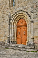 Spain, Galicia, Sarria. Monastery of the Magdalena, dating from the 12th Century