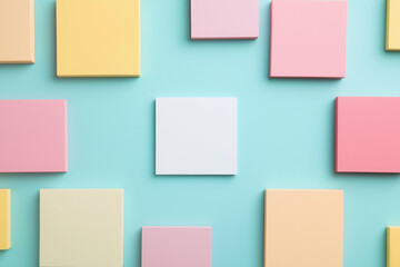 Pastel Abstract Shapes: Modern Minimalist Art Background Design for Websites, Branding, and Social  