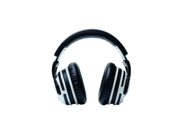 Wireless headphones isolated on transparent background