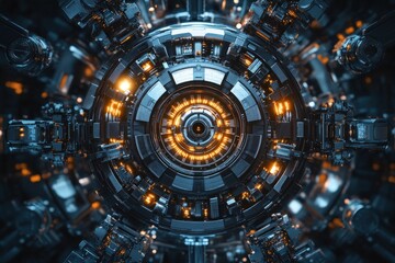 Fototapeta premium abstract fractal background with circle