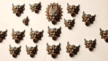 Galaxy Collection: Handcrafted Mask Wall Art