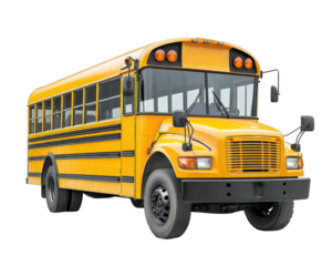 Isolated Yellow School Bus