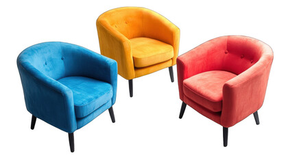 Colorful Armchairs Modern Furniture Home Decor Living Room Interior Design Cozy Seating