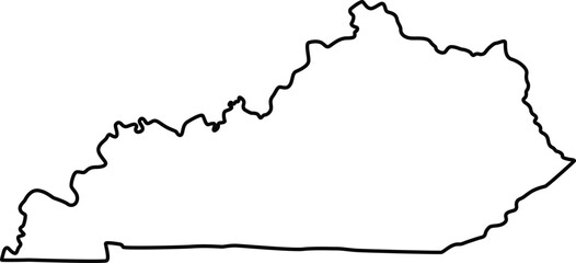 Kentucky State Map icon design