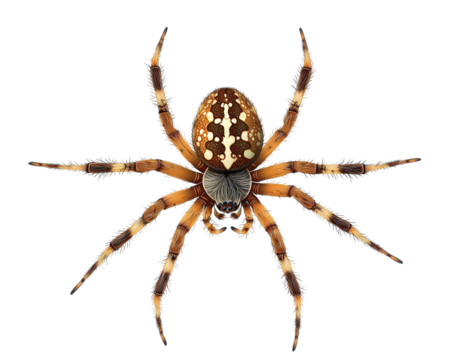 Isolated Orb Weaver Spider